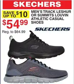 Dunham's Sports SKECHERS MEN'S TRACK LESHUR OR SUMMITS LOUVIN ATHLETIC CASUAL SHOES offer