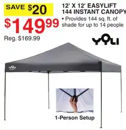 Dunham's Sports YQLI 12' X 12' EASYLIFT 144 INSTANT CANOPY offer