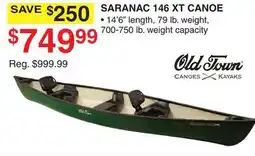 Dunham's Sports OLD TOWN SARANAC 146 XT CANOE offer