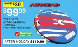 Dunham's Sports AIRHEAD HYDRO 3-PERSON TOWABLE offer