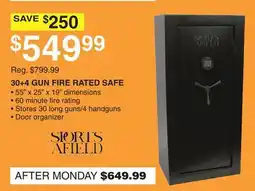 Dunham's Sports SPORTS AFIELD 30+4 GUN FIRE RATED SAFE offer