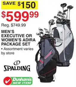 Dunham's Sports MEN'S EXECUTIVE OR WOMEN'S ADIRA PACKAGE SET offer