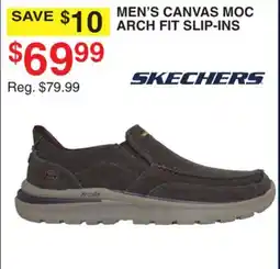 Dunham's Sports SKECHERS MEN'S CANVAS MOC ARCH FIT SLIP-INS offer