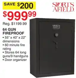 Dunham's Sports SPORTS AFIELD 64 GUN FIREPROOF offer