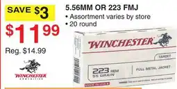 Dunham's Sports WINCHESTER 5.56MM OR 223 FMJ offer