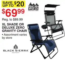 Dunham's Sports WORLD FAMOUS SPORTS XL SHADE OR DELUXE ZERO GRAVITY CHAIR offer
