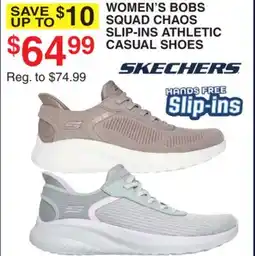 Dunham's Sports SKECHERS WOMEN'S BOBS SQUAD CHAOS SLIP-INS ATHLETIC CASUAL SHOES offer