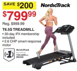 Dunham's Sports NORDICTRACK T6.5S TREADMILL offer