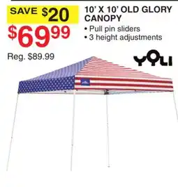 Dunham's Sports YOLI 10' X 10' OLD GLORY CANOPY offer