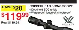 Dunham's Sports COPPERHEAD 3-9X40 SCOPE offer