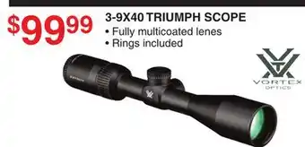Dunham's Sports VORTEX 3-9X40 TRIUMPH SCOPE offer