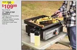 Dunham's Sports BLACKSTONE 17 TABLE TOP GRIDDLE offer