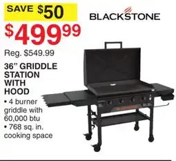Dunham's Sports BLACKSTONE 36 GRIDDLE STATION WITH HOOD offer