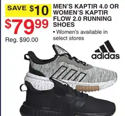 Dunham's Sports MEN'S KAPTIR 4.0 OR WOMEN'S KAPTIR FLOW 2.0 RUNNING SHOES offer