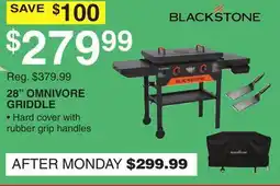 Dunham's Sports BLACKSTONE 28 OMNIVORE GRIDDLE offer