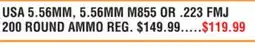 Dunham's Sports USA 5.56MM, 5.56MM M855 OR. 223 FMJ 200 ROUND AMMO offer