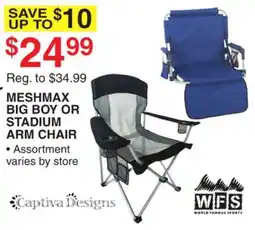 Dunham's Sports WFS MESHMAX BIG BOY OR STADIUM ARM CHAIR offer