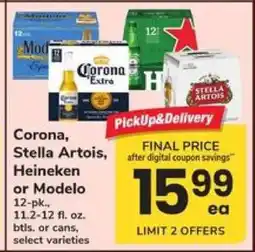 Safeway Corona, Stella Artois, Heineken or Modelo offer