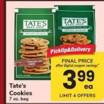 Safeway Tate's Cookies offer