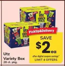 Safeway Utz Variety Box offer