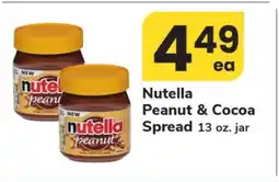 Safeway Nutella Peanut & Cocoa Spread offer