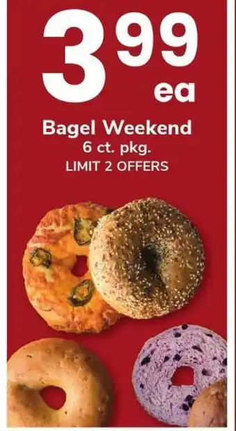 Safeway Bagel Weekend offer