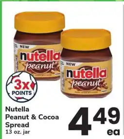 Safeway Nutella Peanut & Cocoa Spread offer