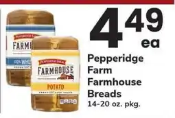 Safeway Pepperidge Farm Farmhouse Breads offer