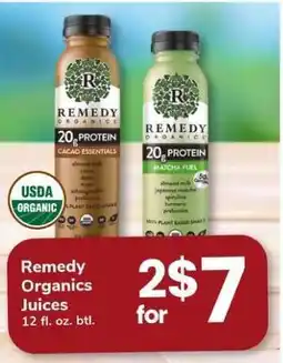 Safeway Remedy Organics Juices offer