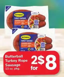 Safeway Butterball Turkey Rope Sausage offer