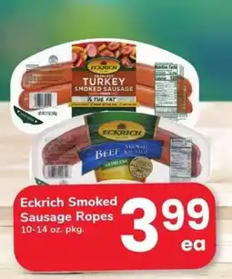 Safeway Eckrich Smoked Sausage Ropes offer