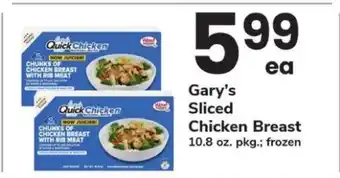 Safeway Gary’s Sliced Chicken Breast offer