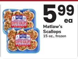 Safeway Matlaw's Scallops offer