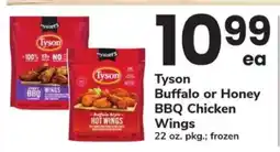 Safeway Tyson Buffalo or Honey BBQ Chicken Wings offer