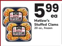 Safeway Matlaw's Stuffed Clams offer