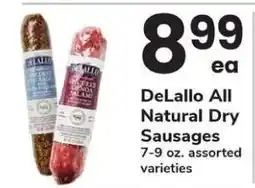Safeway DeLallo All Natural Dry Sausages offer