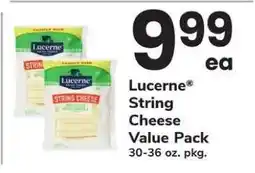 Safeway Lucerne String Cheese Value Pack offer
