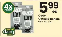 Safeway Oatly Oatmilk Barista offer