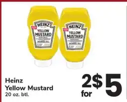 Safeway Heinz Yellow Mustard offer