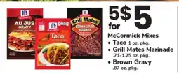 Safeway McCormick Mixes offer