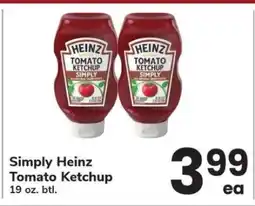 Safeway Simply Heinz Tomato Ketchup offer