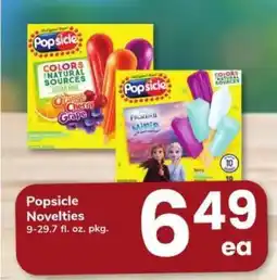 Safeway Popsicle Novelties offer