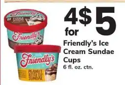Safeway Friendly’s Ice Cream Sundae Cups offer