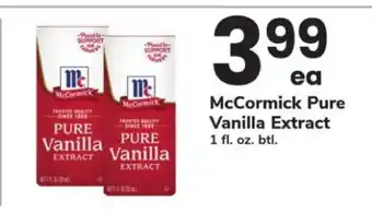 Safeway McCormick Pure Vanilla Extract offer