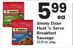 Safeway Jimmy Dean Heat'n Serve Breakfast Sausage offer