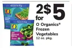 Safeway O Organics' Frozen Vegetables offer