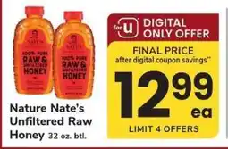 Safeway Nature Nate's Unfiltered Raw Honey offer
