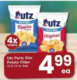 Safeway Utz Party Size Potato Chips offer