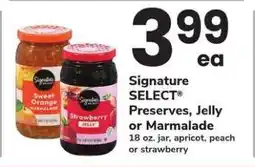 Safeway Signature SELECT Preserves, Jelly or Marmalade offer