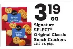 Safeway Signature SELECT Original Classic Snack Crackers offer